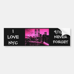 JAG ÄLSKAR NYC, 9/11/01 BILDEKAL