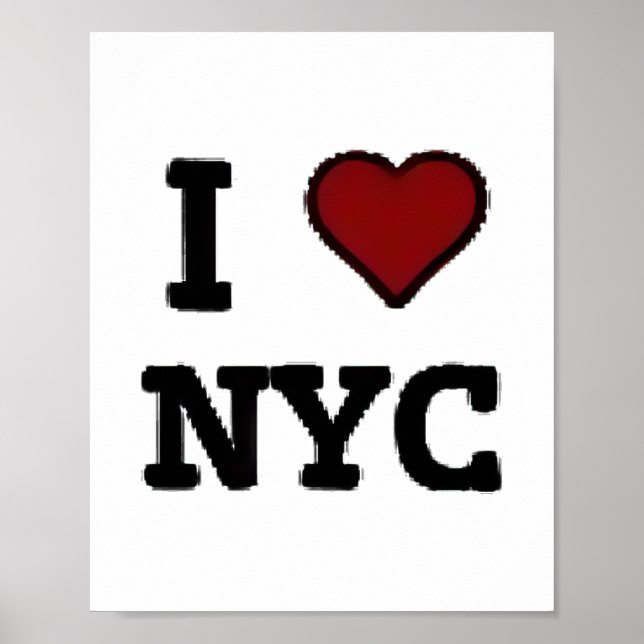 Jag älskar NYC hjärta Poster (Framsidan)