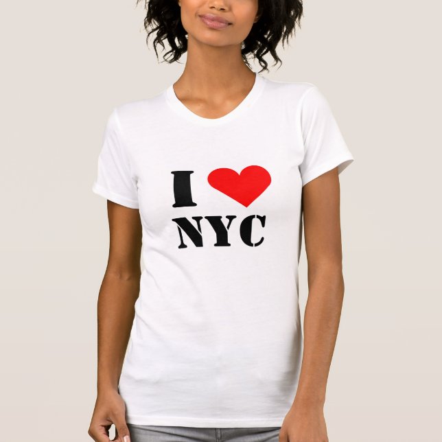 Jag älskar NYC-hjärta T-shirt (Framsida)