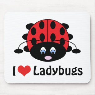 Jag älskar nyckelpigor Mousepad Musmatta