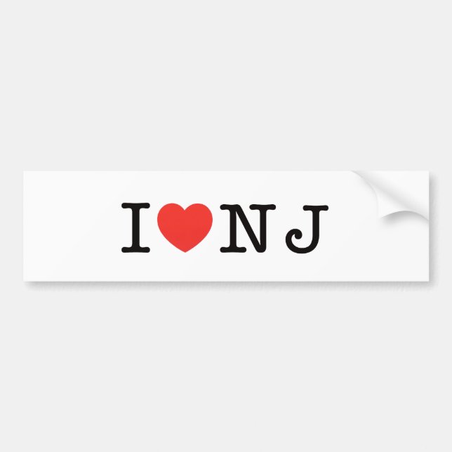 JAG ÄLSKAR nytt - jerseyen Bildekal (Framsidan)