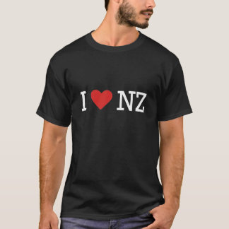 Jag älskar NZ (för mörk t) T-shirt