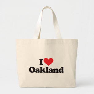 Jag älskar Oakland Jumbo Tygkasse