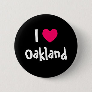 Jag älskar Oakland Knapp