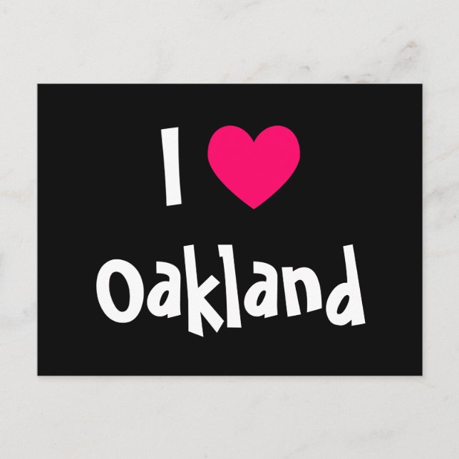 Jag älskar Oakland Vykort (Framsida)