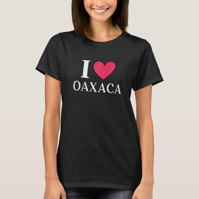 Jag älskar Oaxaca Mexiko Semester  5 T Shirt (Framsida)