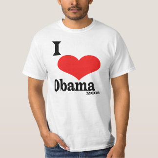Jag älskar Obama 2012 T-shirt