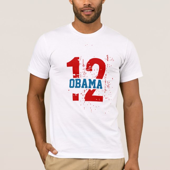 Jag älskar Obama 2012 Tee (Framsida)