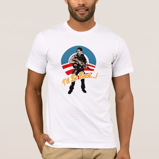Jag älskar Obama 2012 Tee Shirt (Framsida)