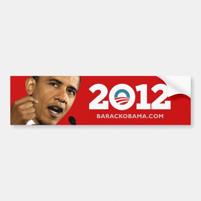 Jag älskar Obama Biden 2012 Bildekal (Framsidan)