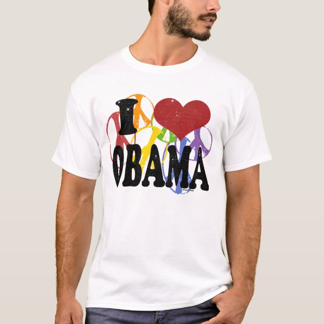Jag älskar Obama bögfred Tee (Framsida)