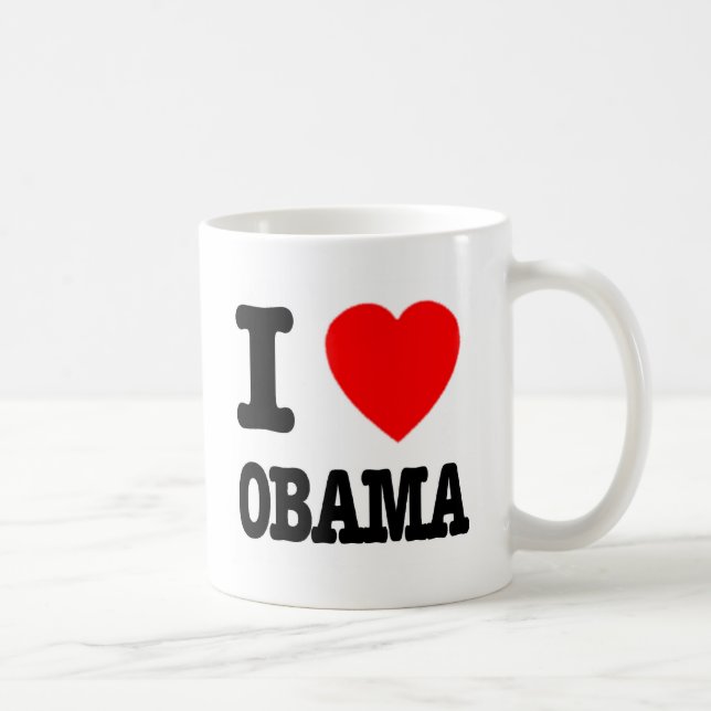 Jag älskar Obama Kaffemugg (Höger)