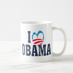 Jag älskar Obama Kaffemugg