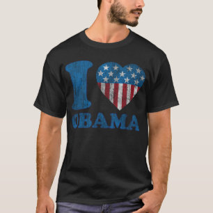 jag älskar Obama klassikerstjärnor - randar mig Tee