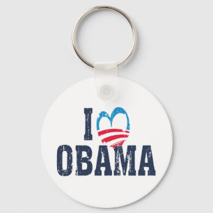 Jag älskar Obama Nyckelring