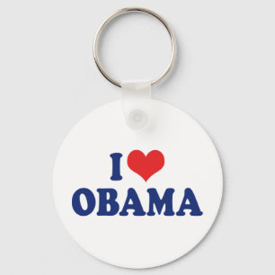 Jag älskar Obama Nyckelring