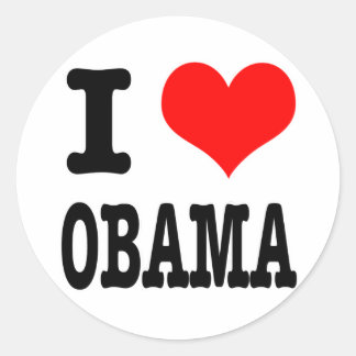 JAG ÄLSKAR OBAMA RUNT KLISTERMÄRKE