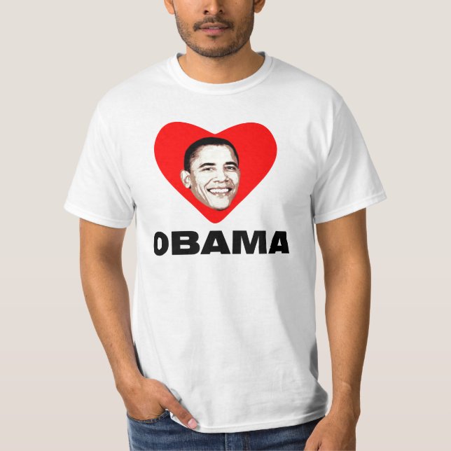Jag älskar Obama Tee (Framsida)
