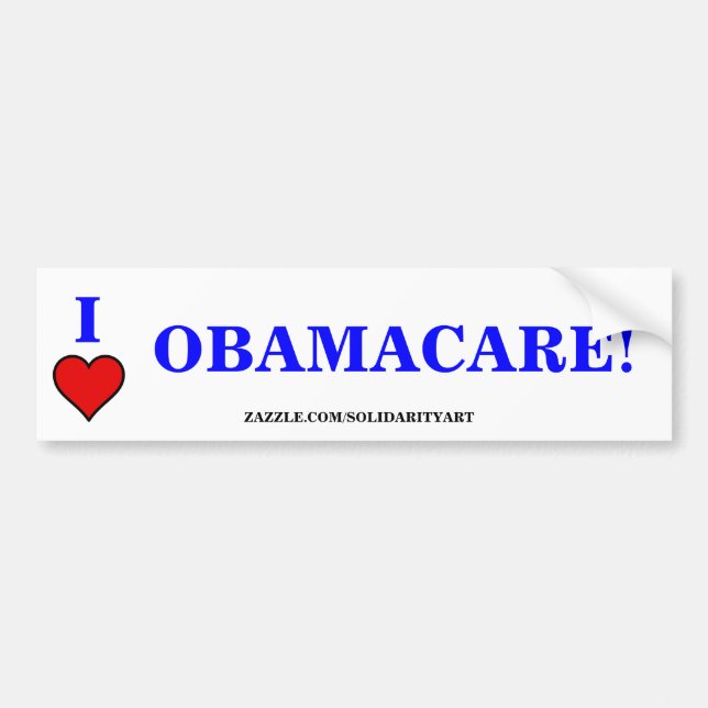 JAG ÄLSKAR OBAMACARE BILDEKAL (Framsidan)