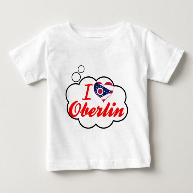 Jag älskar Oberlin, Ohio T-shirt (Framsida)