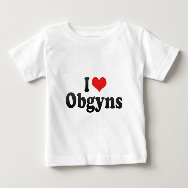 Jag älskar Obgyns Tee Shirt (Framsida)