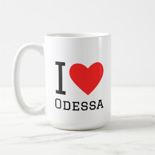 Jag älskar odessa kaffemugg
