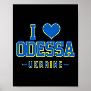 Jag älskar Odessa Ukraina Poster