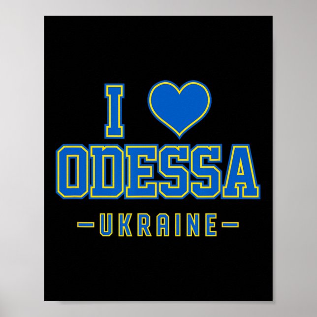 Jag älskar Odessa Ukraina  Poster (Framsidan)