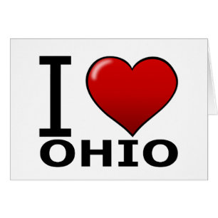 JAG ÄLSKAR OHIO HÄLSNINGSKORT