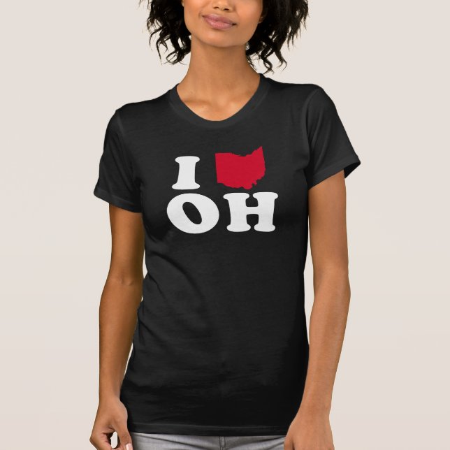 JAG ÄLSKAR OHIO - KLASSIKER - kartadesignen - .png Tee Shirt (Framsida)