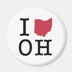 Jag älskar Ohio Magnet