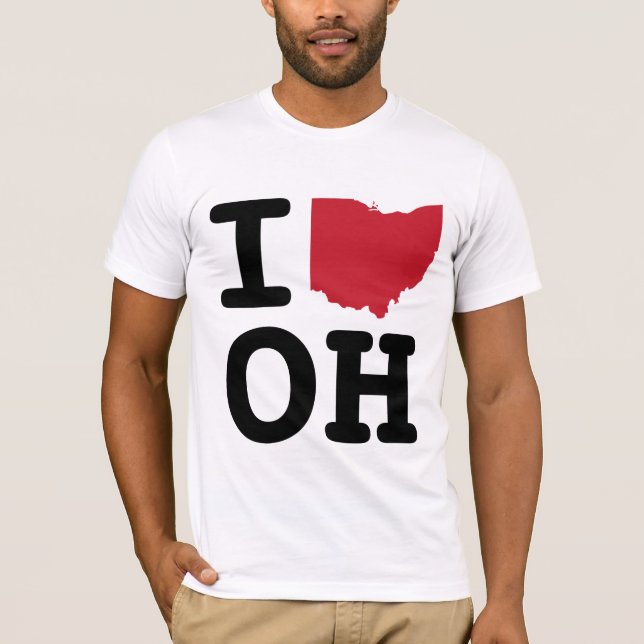 Jag älskar Ohio T-shirt (Framsida)