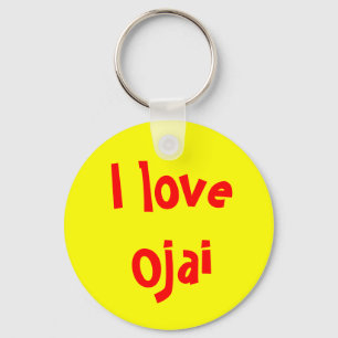 Jag älskar Ojai Nyckelring