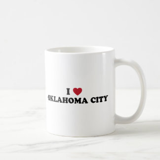 Jag älskar oklahoma city kaffemugg