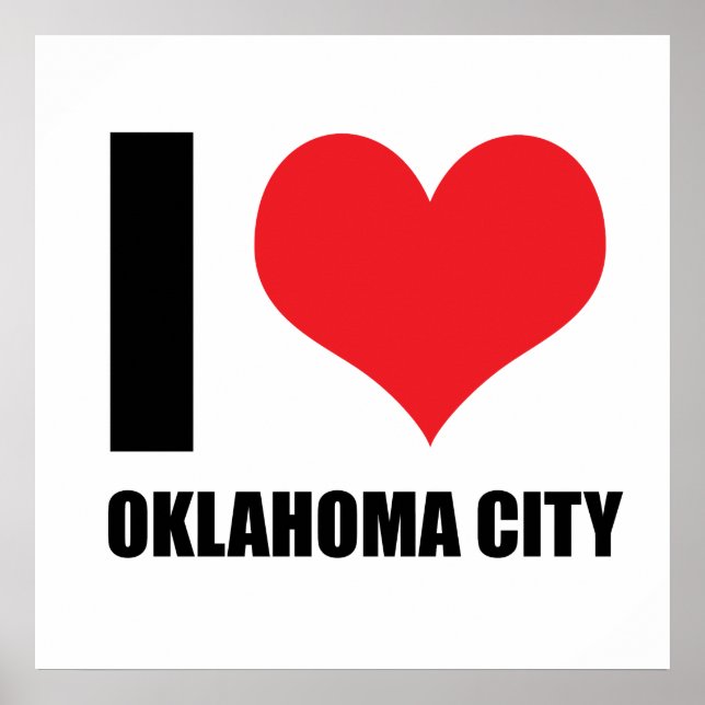 Jag älskar Oklahoma city Poster (Framsidan)