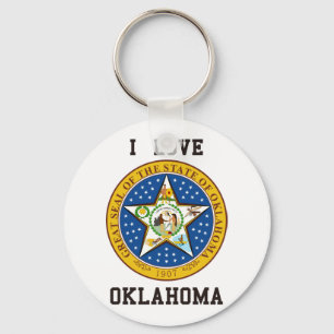 Jag älskar Oklahoma Nyckelring