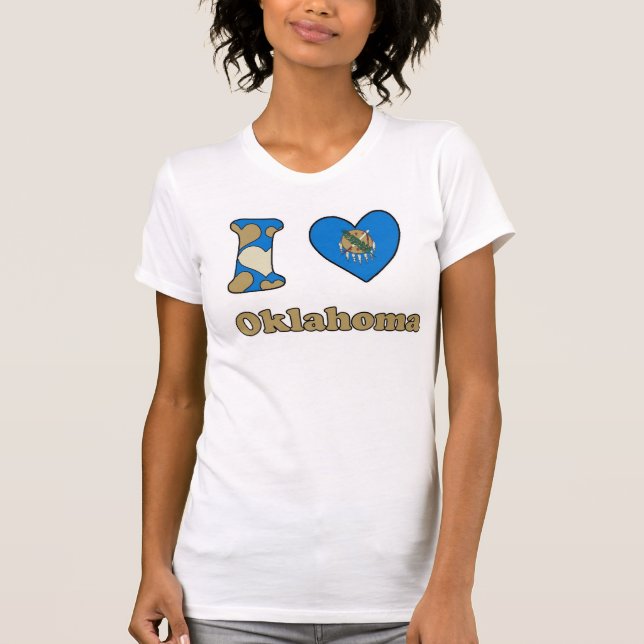 Jag älskar Oklahoma T-shirt (Framsida)