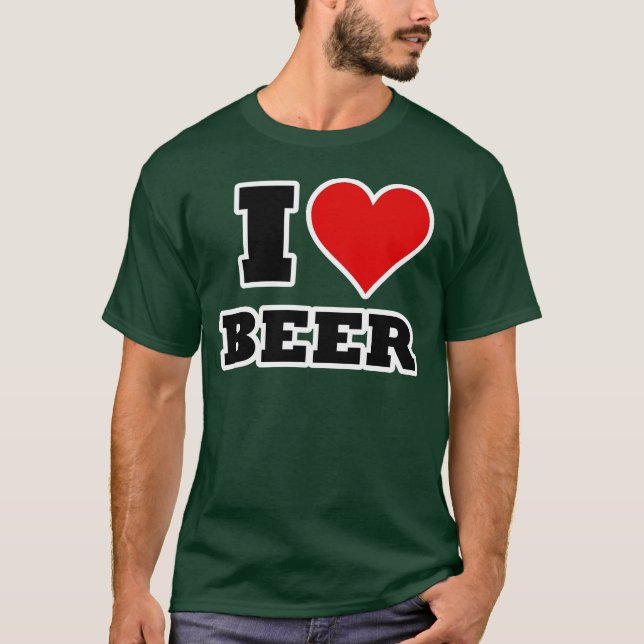 Jag älskar öl t shirt (Framsida)