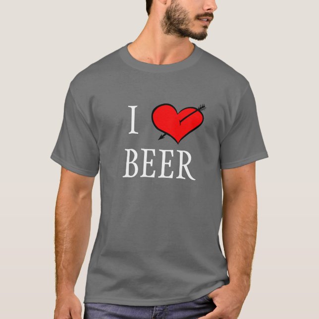 Jag älskar öl tee shirt (Framsida)