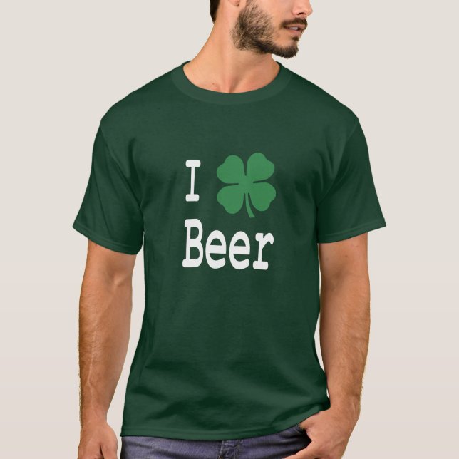 Jag älskar öl tee shirt (Framsida)