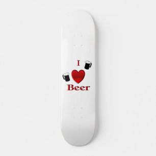 Jag älskar öldesign mini skateboard bräda 18,5 cm
