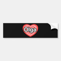 Jag älskar Olga. Jag älskar dig Olga. Hjärta