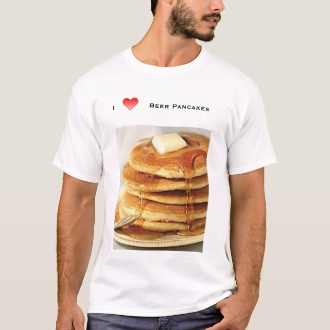 jag älskar ölpannkakor t-shirt (Framsida)