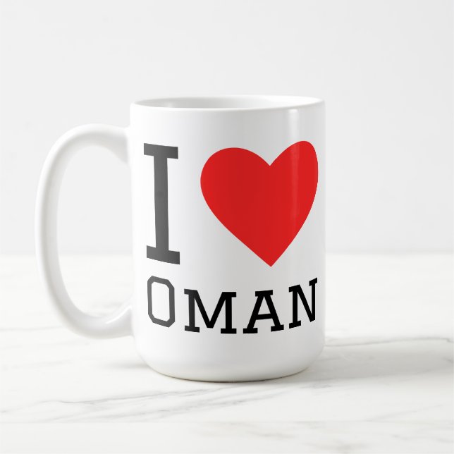 Jag älskar Oman Kaffemugg (Vänster)