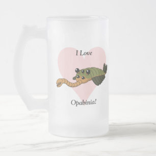 Jag älskar Opabinia! Frostat Ölglas
