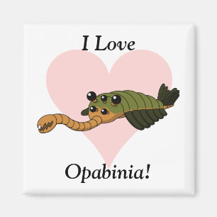 Jag älskar Opabinia! Magnet