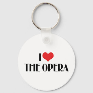 Jag älskar opera nyckelring