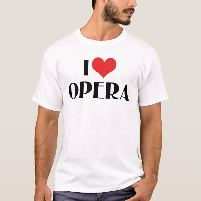 Jag älskar opera tee shirt (Framsida)