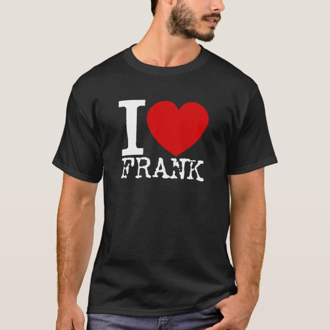 Jag älskar öppenhjärtigen (vit) t shirt (Framsida)