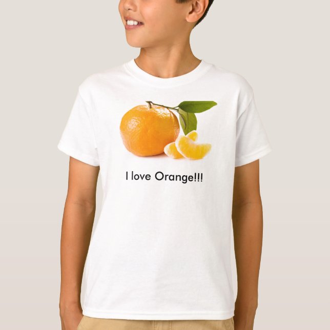 Jag älskar orangen!!! t-shirt (Framsida)